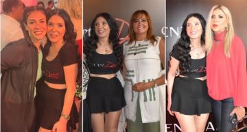 إلهام شاهين وبسمة وبوسي شلبي من بينهم وظهور نادر لابنها النجوم يحتفلون مع دينا بافتتاح مدرسة الرقص