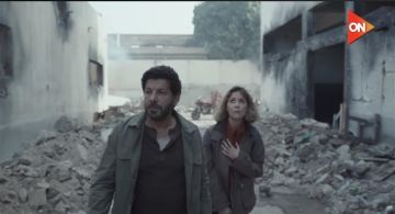 انفجارات ولحظات مؤثرة في البرومو الاول من مسلسل صحاب الأرض لمنة شلبي وإياد نصار - فيديو