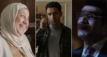 عصام عمر وباسم سمرة وسما إبراهيم في كواليس تصوير مسلسل عين سحرية في رمضان 2026