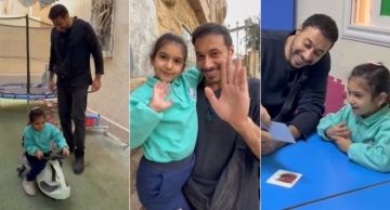 فيديو - أحمد السعدني يزور الطفلة مكة التي لفتت الأنظار في مسلسل لا ترد ولا تستبدل 