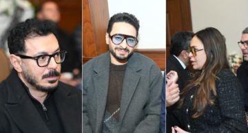 حمادة هلال ومصطفى شعبان وداليا البحيري ونجوم الفن يقدمون واجب العزاء للفنان هاني رمزي في وفاة والدته