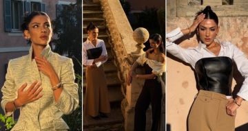 هدى المفتي وتارا عماد بإطلالات متنوعة في كواليس جلسة تصوير بإيطاليا