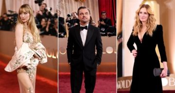 ليوناردو دي كابريو وجينيفر لورانس ومايلي سايرس وجوليا روبرتس ضمن الحضور 26 صورة من حفل جولدن ...