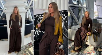 نيكول سابا بإطلالة عصرية أنيقة في جلسة تصوير من قطر