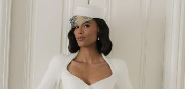 عارضة الأزياء سيندي برونا في زفاف يتوج الأناقة والفخامة بفستان إيلي صعب