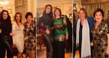 يسرا وليلى علوي وصفية العمري ودرة من بينهم النجوم في عيد ميلاد إلهام شاهين