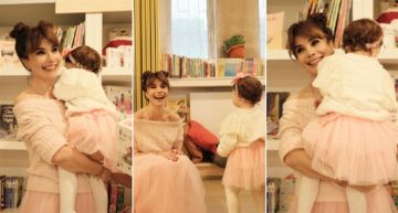 سونجول أودان تحتفل بعيد ميلاد ابنتها اللون الوردي سيطر على أجواء الاحتفال