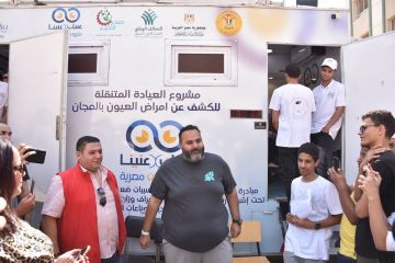 شيكو يدعم مبادرة عينيك في عينينا ويزور القافلة الطبية الخيرية بعين شمس