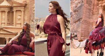 جولة بالجمل واستجمام وسط الأجواء التاريخية رحلة نسرين طافش في البتراء بالأردن