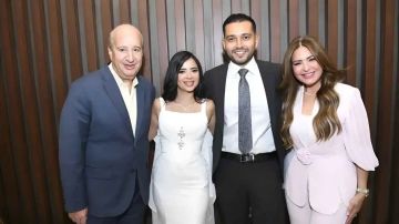 نجوم الفن في حفل زفاف نجل صابرين.. والأخيرة ترقص الدبكة