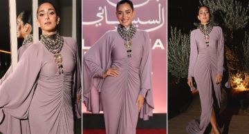 شرطة_الموضة: أمينة خليل بفستان بأكمام وظهر مكشوف من Valentino ... سعره 551 ألف جنيه