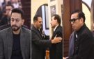 حكيم يستقبل عزاء شقيقه ... عماد زيادة وحمادة هلال ومحمود الليثي بين المعزين