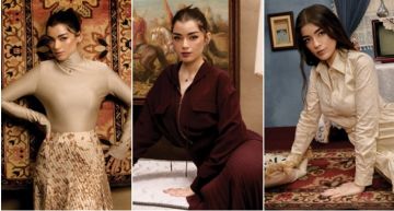 ليلى أحمد زاهر تخضع لجلسة تصوير جديدة بأزياء بألوان ترابية