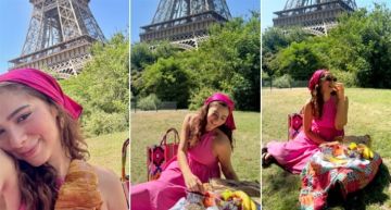 داليا شوقي تحتفل بعيد الحب في باريس مع والدتها
