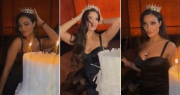 فيديو- رقص نادين نسيب نجيم في احتفالها بعيد ميلادها