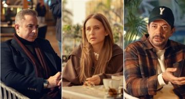 نيللي كريم وشريف سلامة وأحمد سعيد عبد الغني في كواليس مسلسل على قد الحب