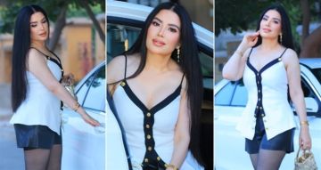 عبير صبري تكسر الإطلالات الحمراء وتحتفل بالفلانتين باطلالة صيفية بيضاء