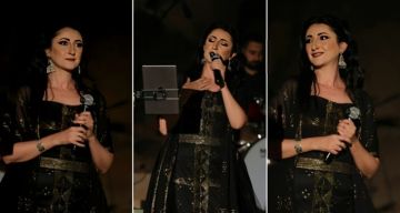 صوت السوبرانو أميرة سليم يعانق الجرانيت في سيمبوزيوم أسوان الدولي للنحت