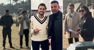 رمضان 2026 - شريف الشعشاعي مع محمد إمام والمخرجة شيرين عادل في كواليس الكينج 