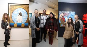 لقاء الخميسي ومحمد عبد المنصف ورانيا فريد شوقي وداليا البحيري من بينهم ... النجوم في معرض أحمد فريد