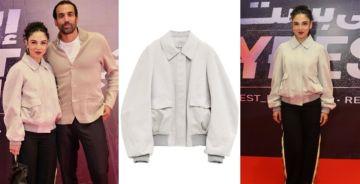 شرطة_الموضة: سلمى أبو ضيف بجاكيت بومبر أنيق في عرض إيجي بيست ... سعرها 336 ألف جنيه