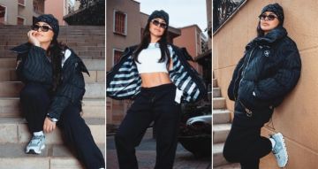 جومانا مراد بإطلالة رياضية تظهر رشاقتها في جلسة تصوير جديدة