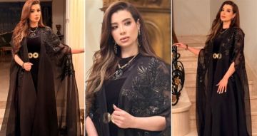 مروة صبري بقفطان من القطيفة في سهرة رمضانية