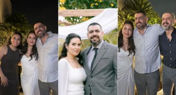 صور جديدة من خطوبة المخرج وليد الحلفاوي والمخرجة المنفذة سارة جمال ... محمد فراج ودنيا سامي بين ...