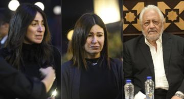 نرمين الفقي وخالد زكي وأشرف زكي وعمرو الليثي ولميس الحديدي من بينهم ... عزاء والد الإعلامية دينا ...