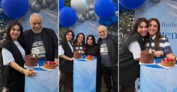 روجينا تحتفل بعيد ميلادها مع زوجها أشرف زكي وابنتيها