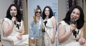 سلاف فواخرجي من ندوتها في مهرجان أسوان لسينما المرأة: أجلت دخولي للوسط الفني بمصر بسبب الخوف وأحرص على تناول قضايا المرأة