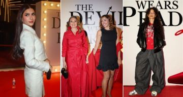 يسرا ودينا الشربيني وهدى المفتي وأمير أديب في العرض الخاص لفيلم The Devil Wears Prada