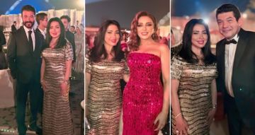 أنغام وباسم سمرة وخالد النبوي وشيكو من بينهم صور جديدة للنجوم من حفل زفاف ابنة محمد السعدي