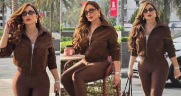 شرطة_الموضة: البني يسيطر على إطلالة نسرين طافش في أحدث ظهور من دبي الساعة بـ16 مليون وحذاء ...