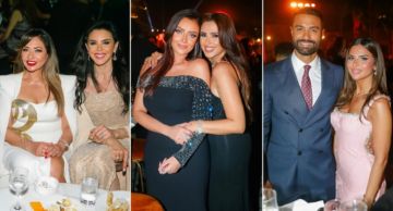 ياسمين عبد العزيز وكريم فهمي وزوجته وليلى علوي ورضوى الشربيني من بينهم ... نجوم سطعت في سماء ...