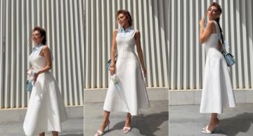 ميريام فارس تتألق بفستان أبيض يبرز رشاقتها خلال احتفالها مع أسرتها بأحد الشعانين