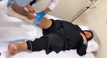 كسر في ساق فيفي عبده كسر في ساق فيفي عبده