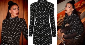  شرطة_الموضة: غادة عبد الرازق بفستان Polka Dots قصير ... سعره 52 ألف جنيه