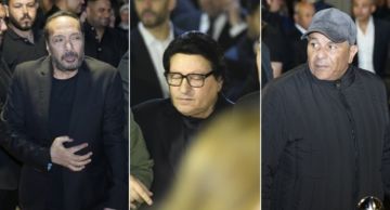 محمد الحلو وعلي الحجار ومحمد فؤاد من بينهم ... الحزن يسيطر على النجوم في عزاء هاني شاكر