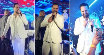 من حفله بالقاهرة ... وائل جسار يوجه رسائل دعم لفضل شاكر والمنتخبات العربية بكأس العالم