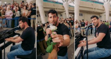 عزيز مرقة يفاجئ ركاب المترو بحفلة غنائية تفاعلية
