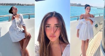 سارة سلامة تخطف الأنظار بجلسة تصوير خلال رحلة بحرية سارة سلامة تخطف الأنظار بجلسة تصوير خلال رحلة بحرية