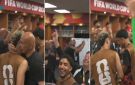 رقص محمد صلاح ولاعبي منتخب مصر على أغنية أم الدنيا بعد الفوز على نيوزيلندا في كأس العالم