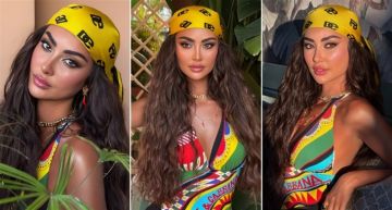 شرطة_الموضة: نور الغندور بمايوه من Dolce Gabbana في جلسة تصوير جديدة سعره 35 ألف ...