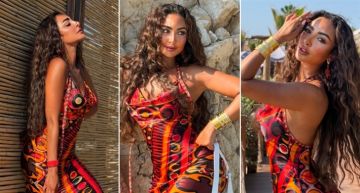 شرطة_الموضة: نور الغندور بفستان ساتان وحقيبة البيكيني من pucci سعر إطلالتها 189 ألف ...