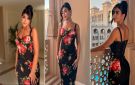  شرطة_الموضة: كارولين عزمي بفستان ساتان من Dolce Gabbana في العرض الخاص لـ محمود التاني ... سعره 175 ألف جنيه