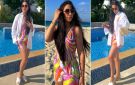  شرطة_الموضة: بوسي بمايوه وشورت من pucci وحقيبة Chanel و سابوه من Hermes في أحدث ظهور من الساحل سعر إطلالتها 445 ألف جنيه