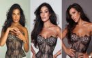  شرطة_الموضة: نادين نسيب نجيم بكورسيه شفاف في جلسة تصوير جديدة سعره 28 ألف جنيه