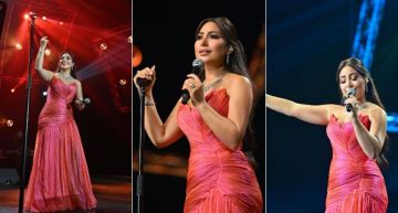 بوسي تخطف الأنظار في حفلها بأبوظبي بوسي تخطف الأنظار في حفلها بأبوظبي