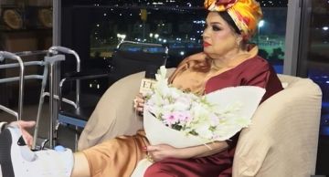 فكت الجبس ورجعت تمشي على رجليها أول ظهور لفيفي عبده منذ كسر قدمها